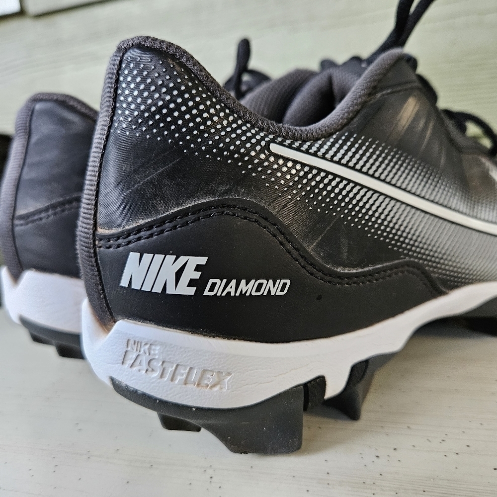Nike Alpha Huarache Elite 4 Low DJ6524-011 Baseball Cleats Black Men’s Size 9.5 - Picture 2 of 16
